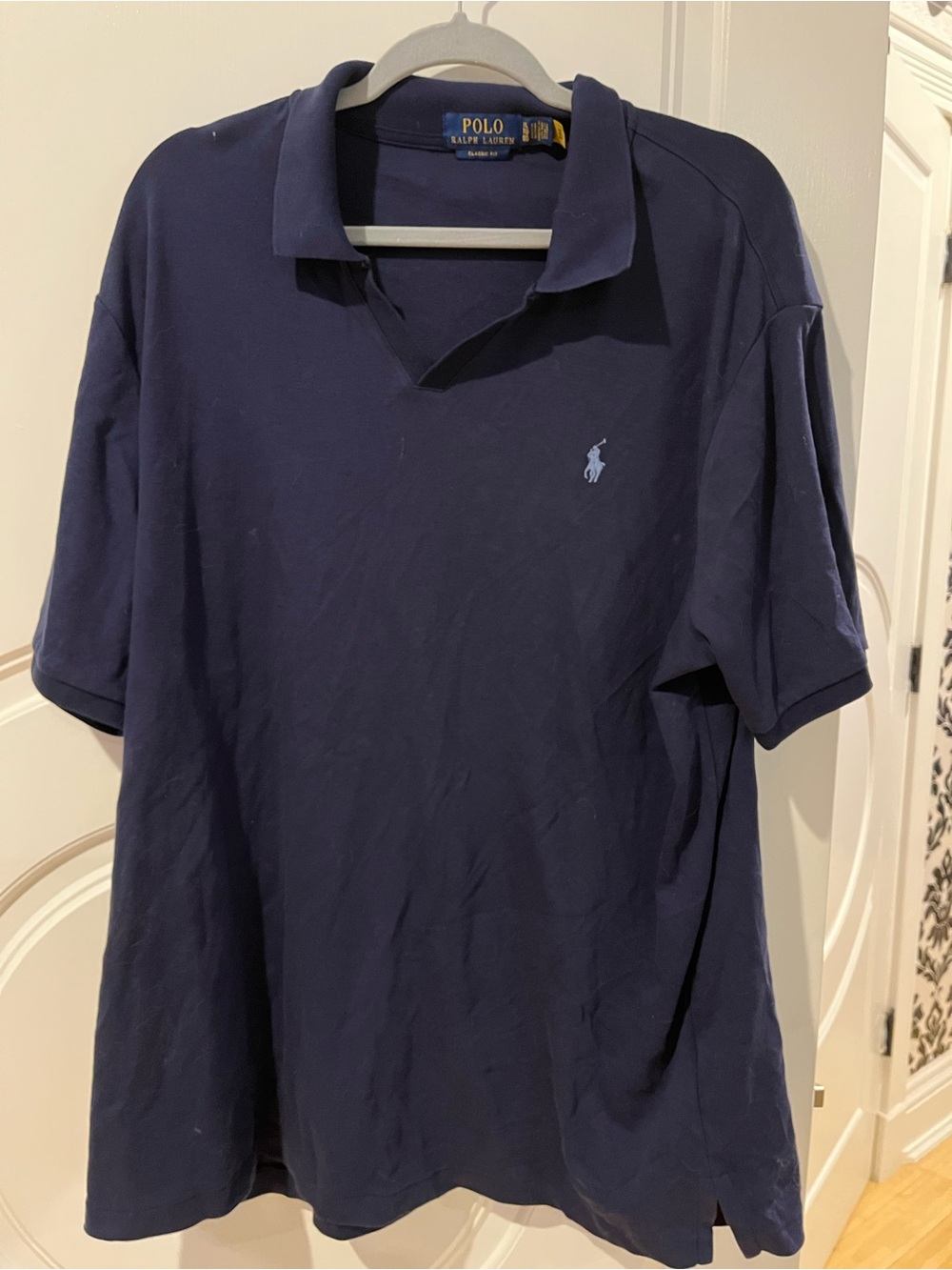Ralph Lauren Navy Short-Sleeve Polo with Embroidered Pony
